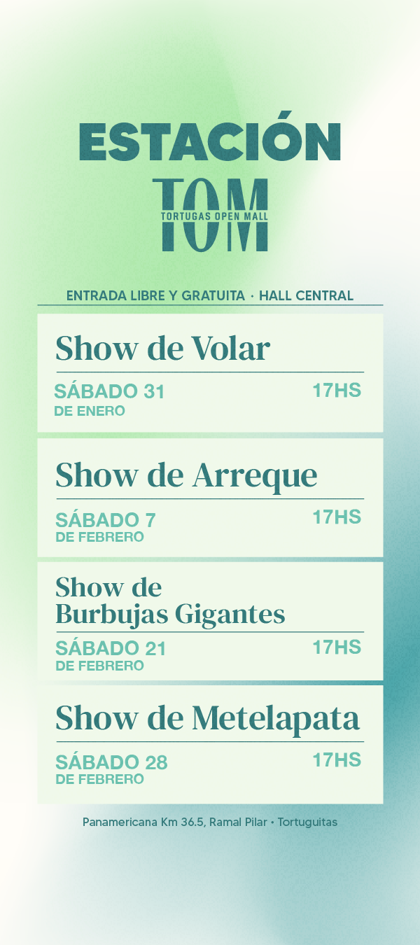 ¡Vuelven los shows a Estación TOM!